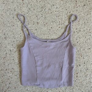 BDG Purple Sleeveless Fitted Crop Camisole